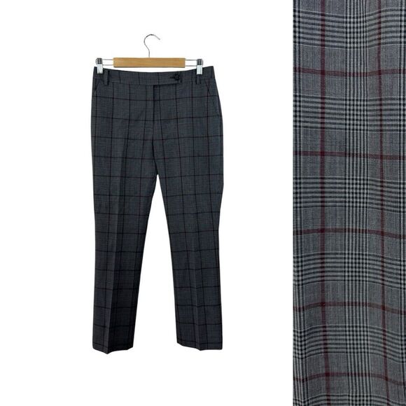 Brooks Brothers Red Fleece 2 Dress Pants Plaid Wool Stretch Classic Womens - Picture 10 of 10